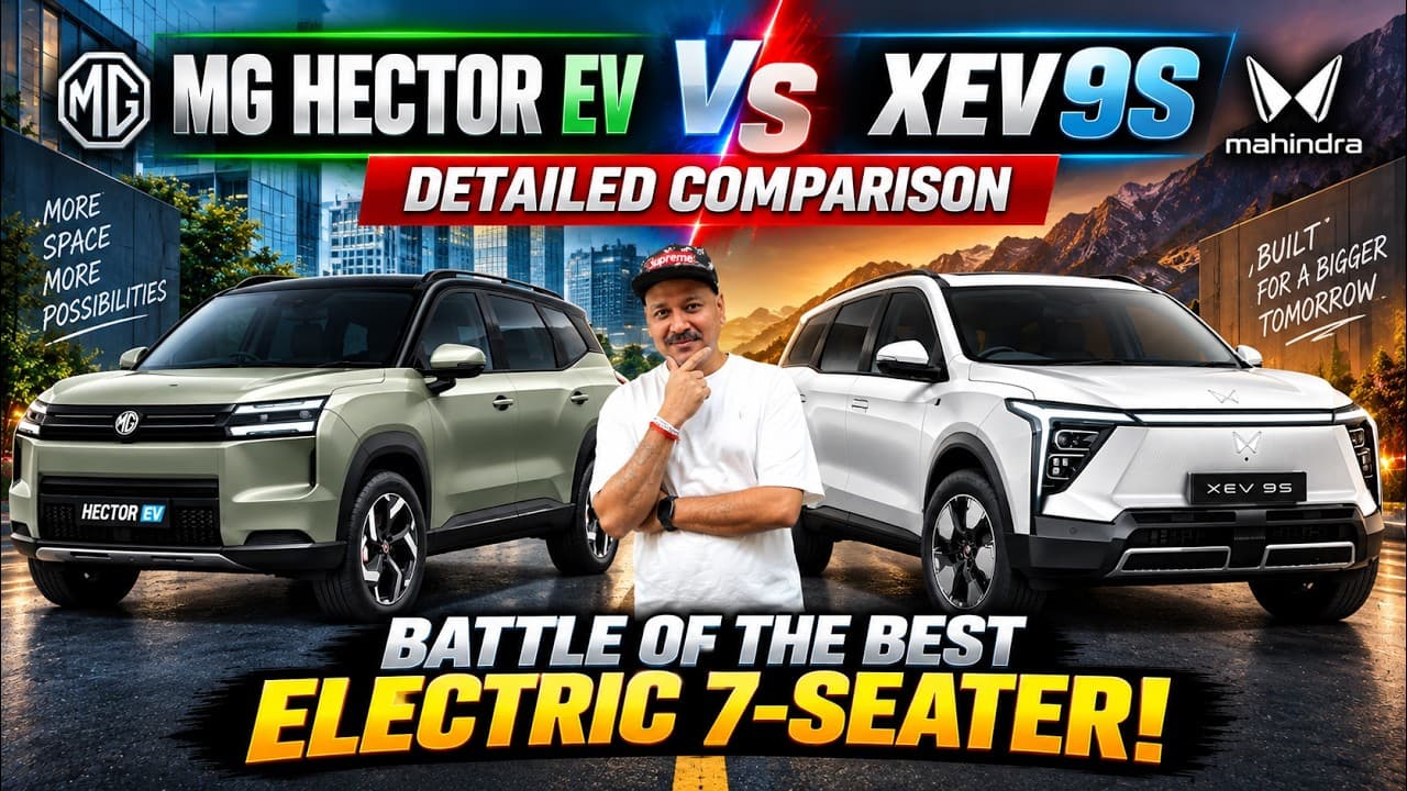 Must Watch! MG Hector EV vs Mahindra XEV 9S 🔥 Battle of the Best Electric 7-Seaters!